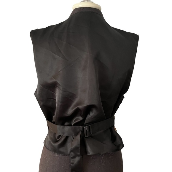 Vintage Match-Ups Cotton Batik Beaded Vest L - Picture 3 of 10